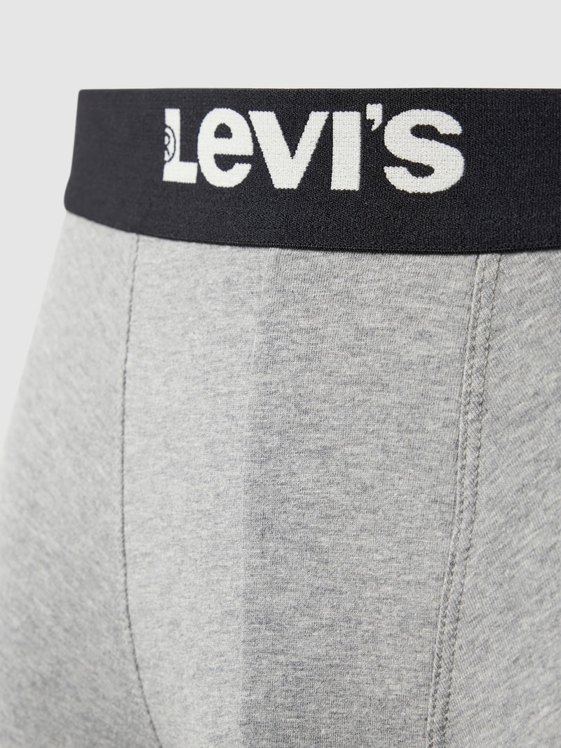 Boxershorts mit Label-Bund im 3er-Pack in schwarz