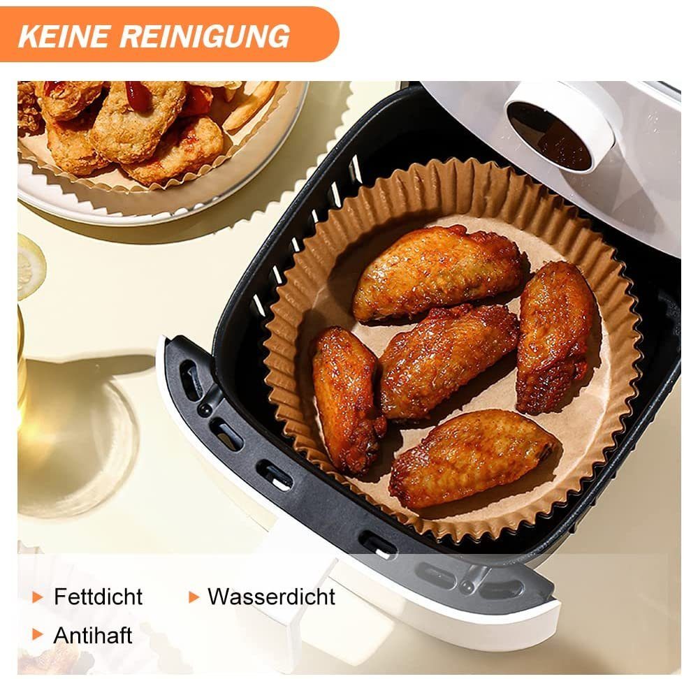 zggzerg Backpapier Zggzerg Backpapier Rund Antihaft-Einweg Wasserdicht Ölfest