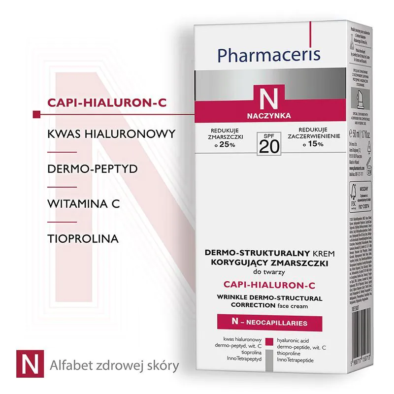 Pharmaceris N Capi-Hialuron-C Δερμοδομική κρέμα διόρθωσης ρυτίδων