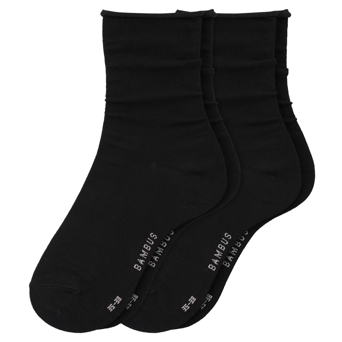 2 Paar Damen Socken mit Viskose aus Bambus