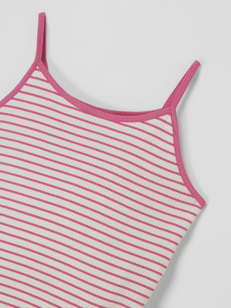 Top mit Streifenmuster Modell 'Gila' in pink