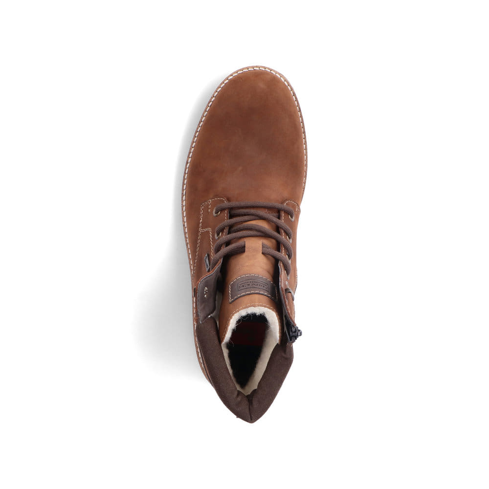 Rieker Herren Schnürstiefel kastanienbraun