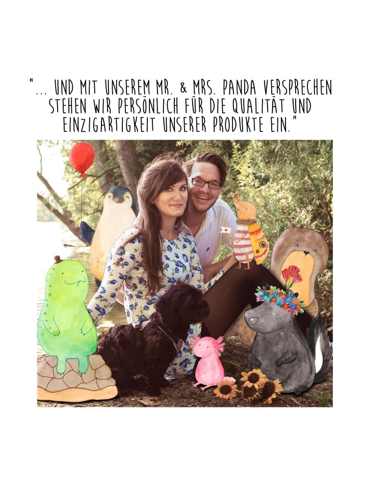Mr. & Mrs. Panda Handtaschenspiegel quadratisch Nasenbaer mit Sp... in Weiß günstig kaufen onesize