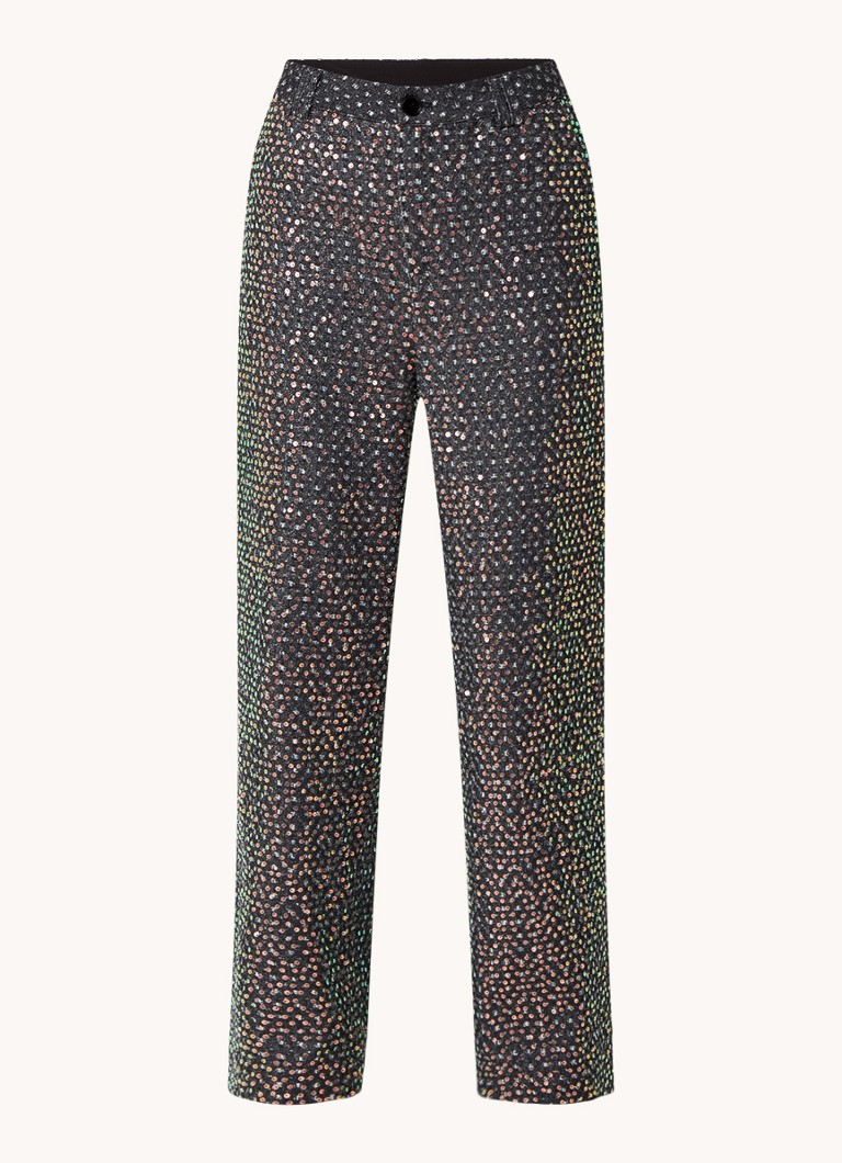 Josephine & Co Freddy Jeans mit mittelhohem Bund, weitem Bein und Pailletten