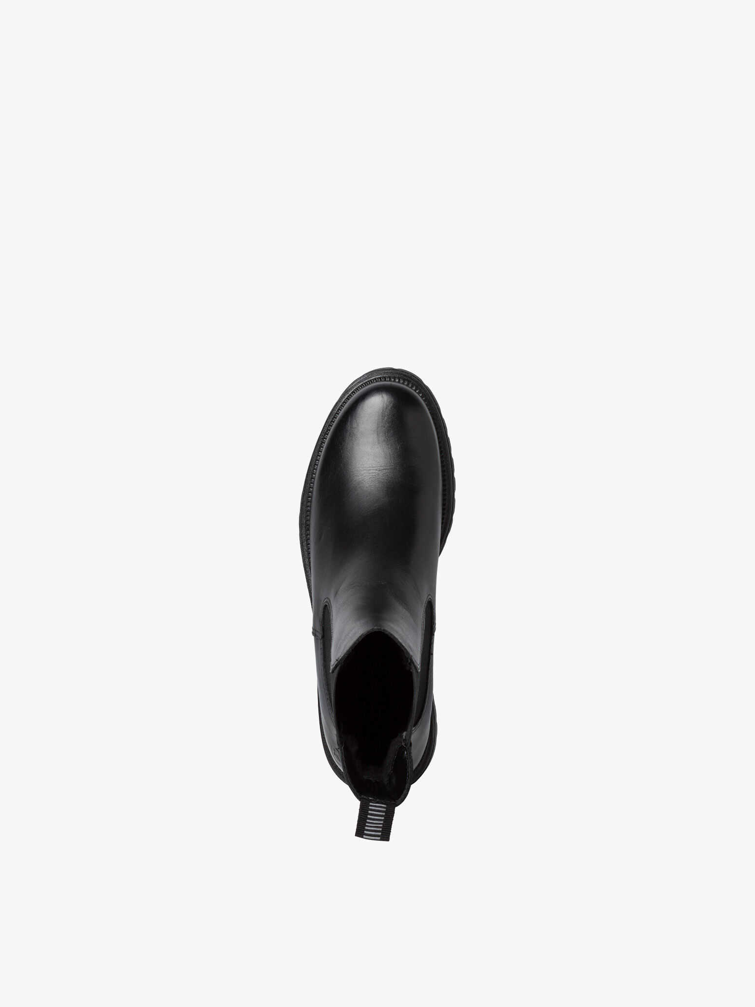 Bottine Chelsea en cuir - noir