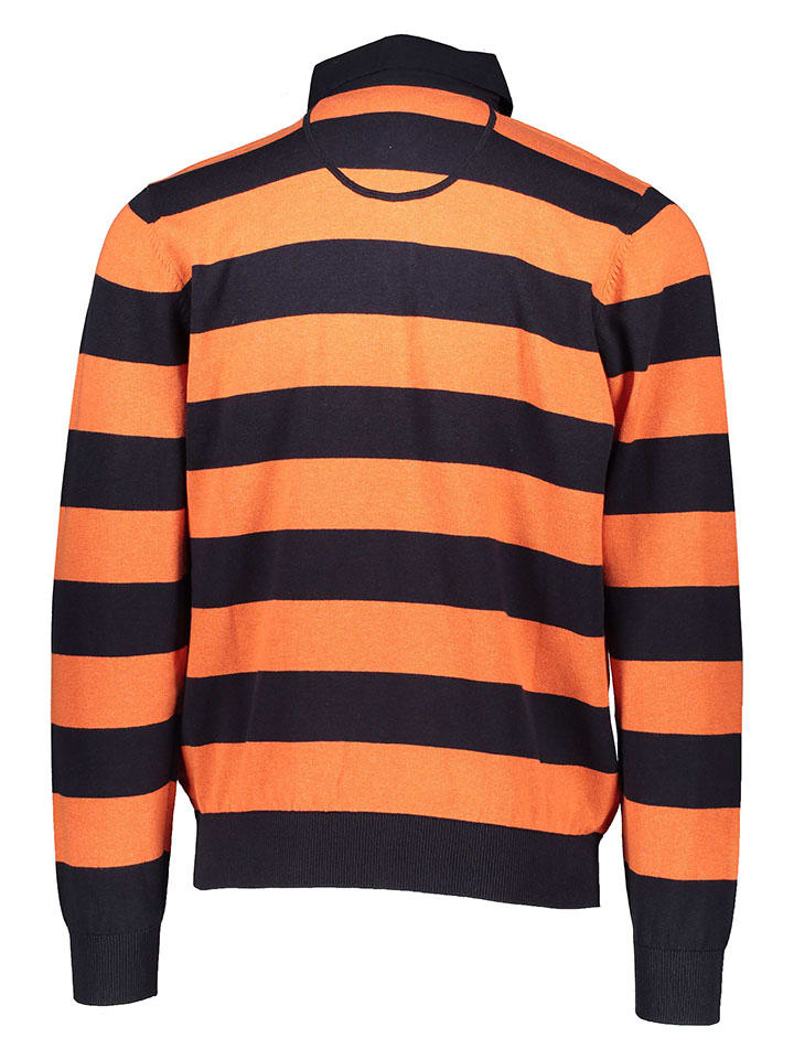 FYNCH-HATTON Pullover in Orange/ Schwarz günstig kaufen