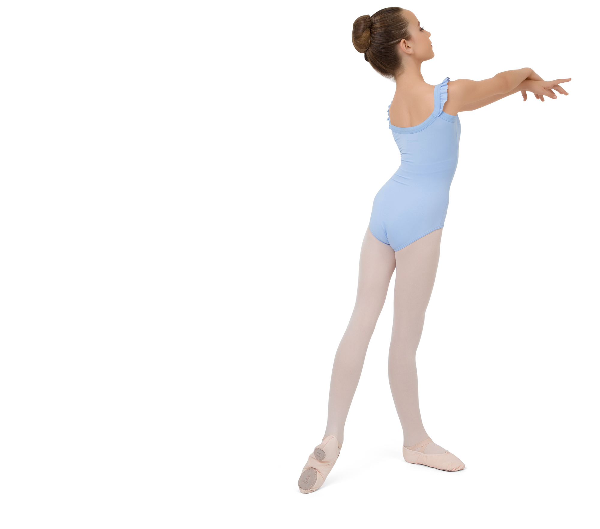 Elasticaded straps leotard