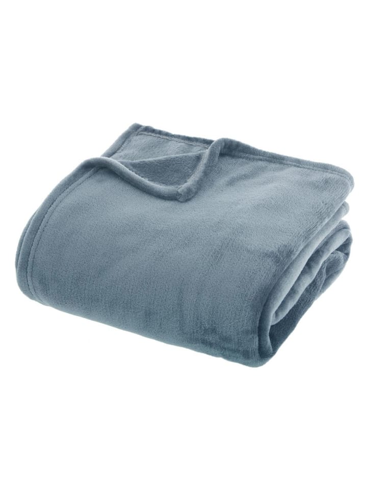 Atmosphera Créateur d'intérieur Fleecedecke in blau günstig kaufen onesize