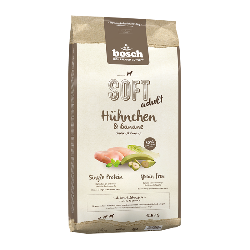 bosch Hundetrockenfutter bosch Soft Hühnchen & Banane 12,5 kg