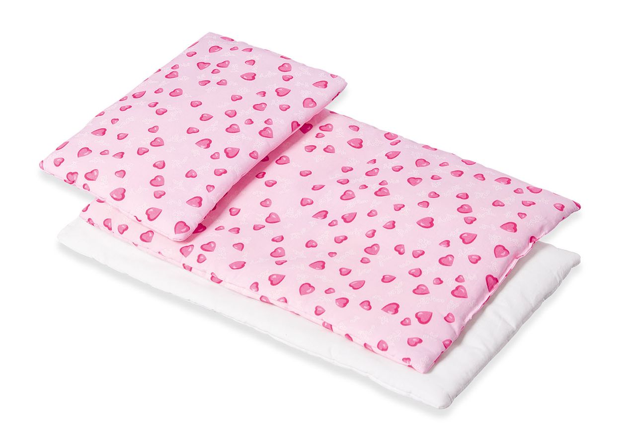Pinolino Kinderträume Pinolino Puppenbettzeug für Puppenbetten, rosa, 3-tlg.