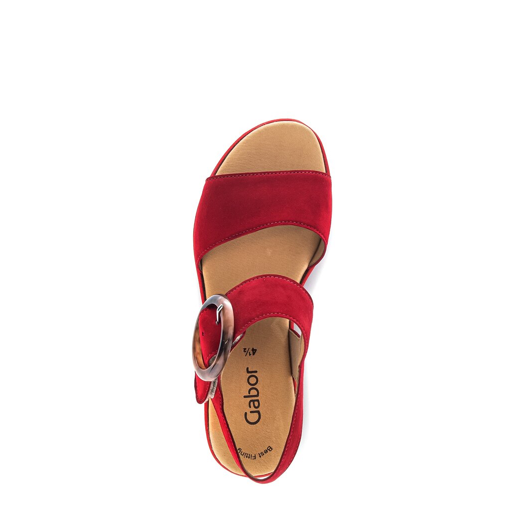 Gabor fashion Plateau Sandale rot