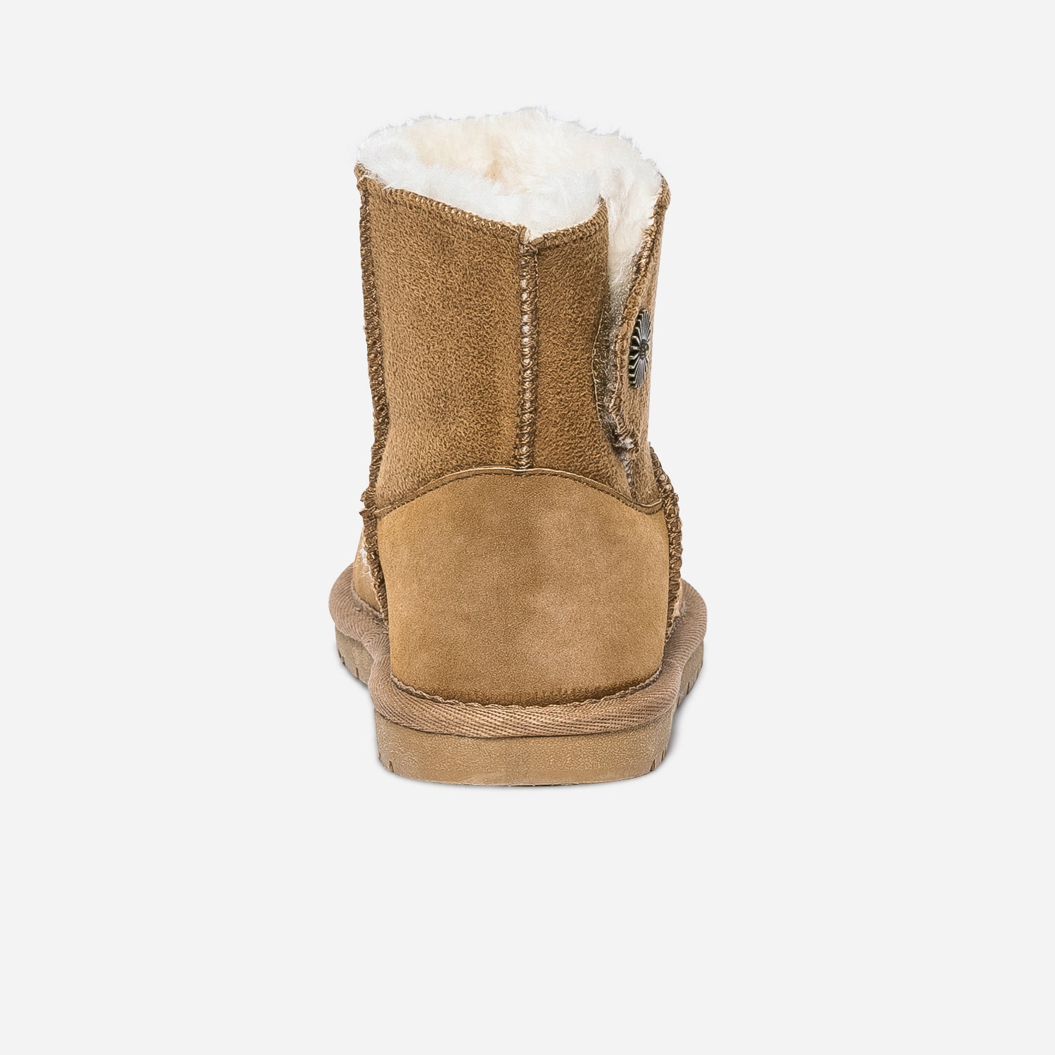 Boots camel suédé et fourré