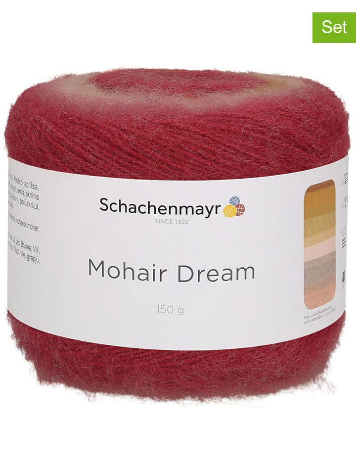 Schachenmayr since 1822 6er-Set: Mixgarne ''Mohair Dream'' in Rot/ Orange/ Beige - 6x 150 g günstig kaufen onesize