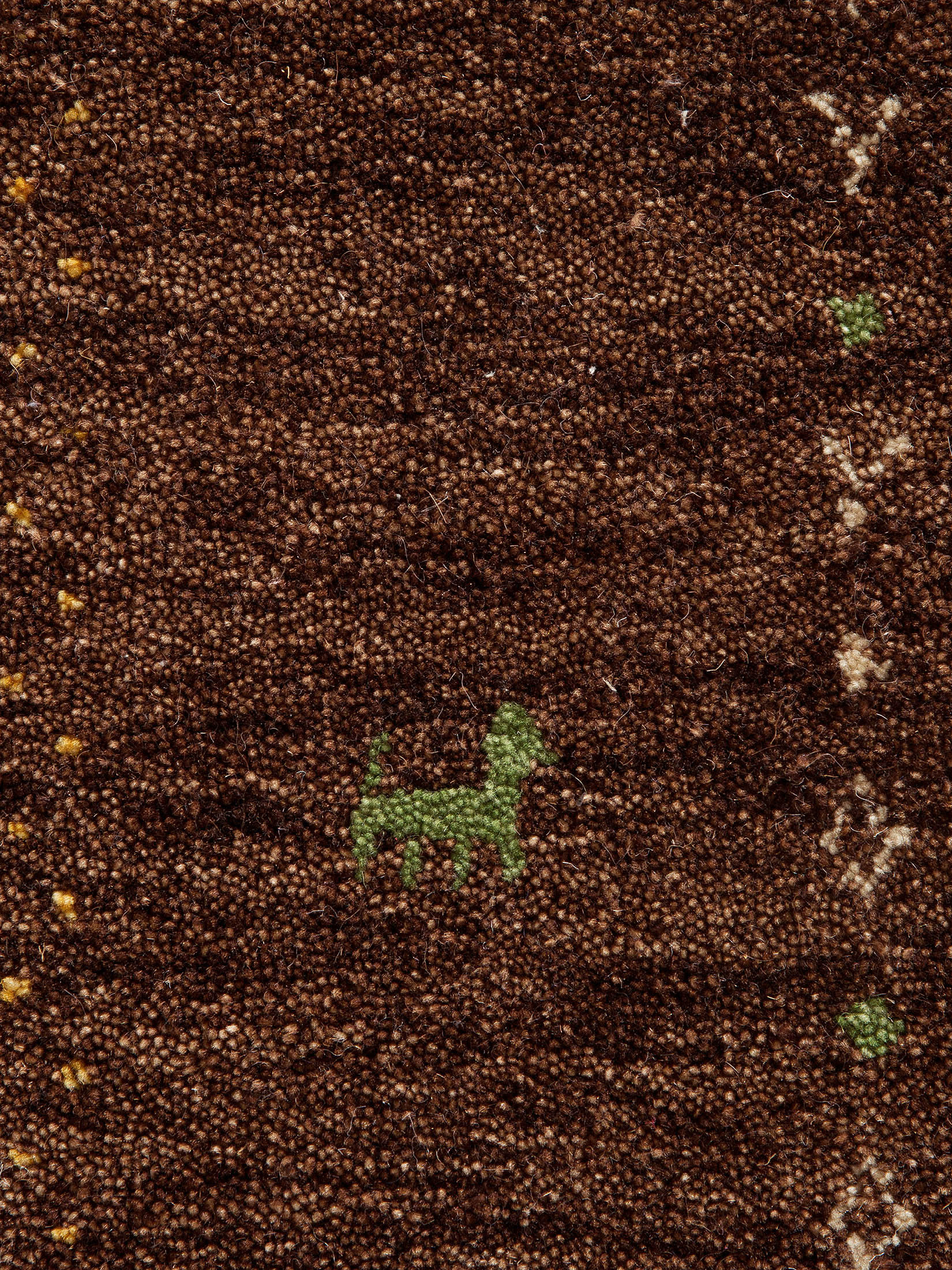 Kamlapur Gabbeh-Teppich, Dark Brown