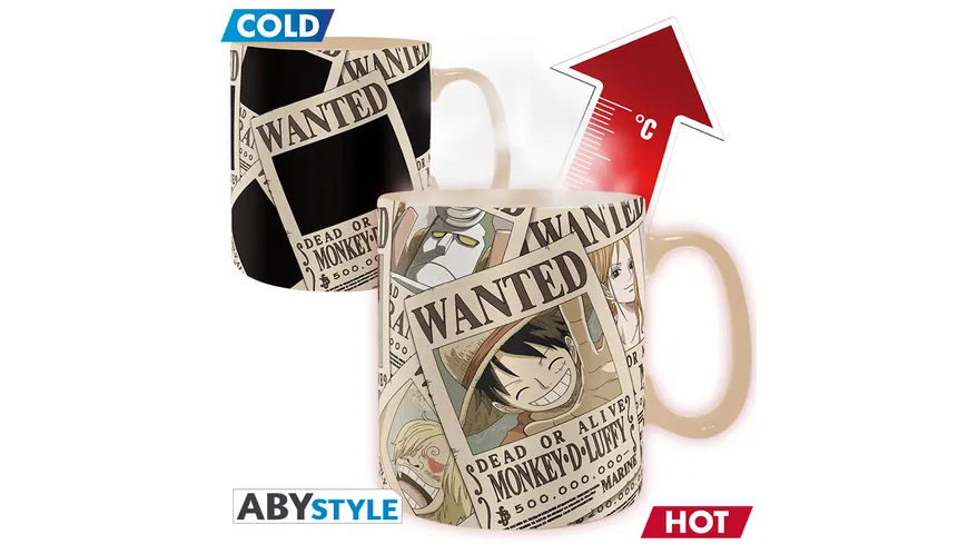 One Piece Wanted Thermoeffekttasse