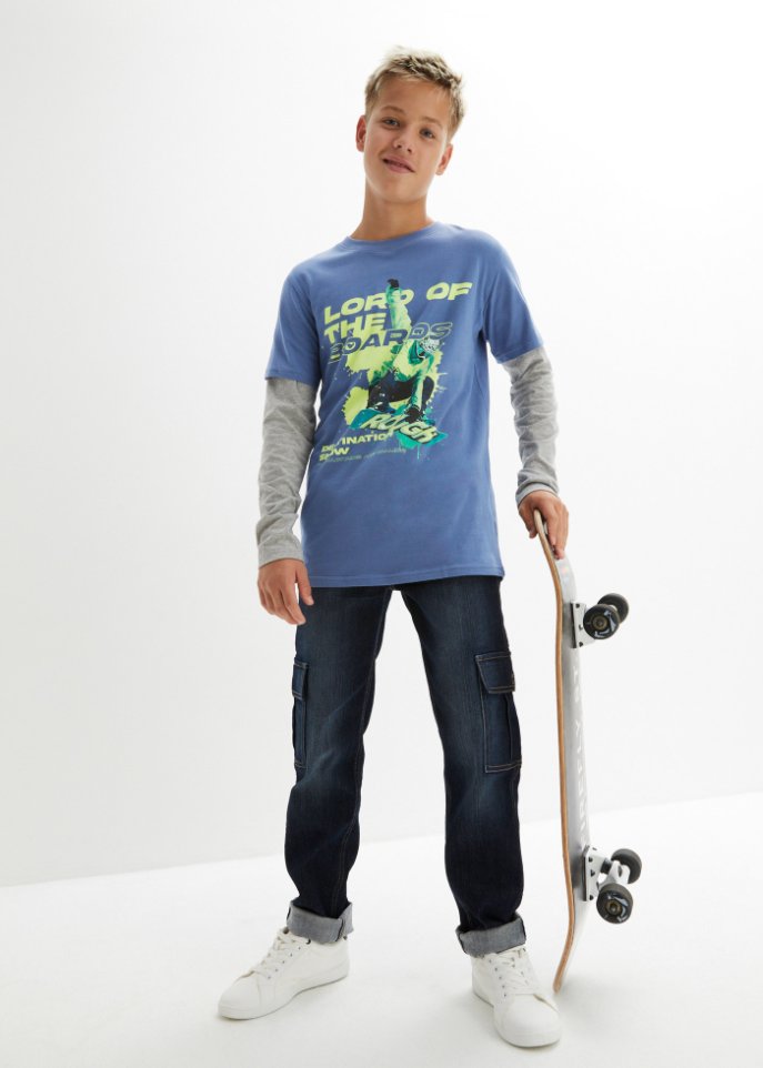 Jungen Layershirt mit Druck