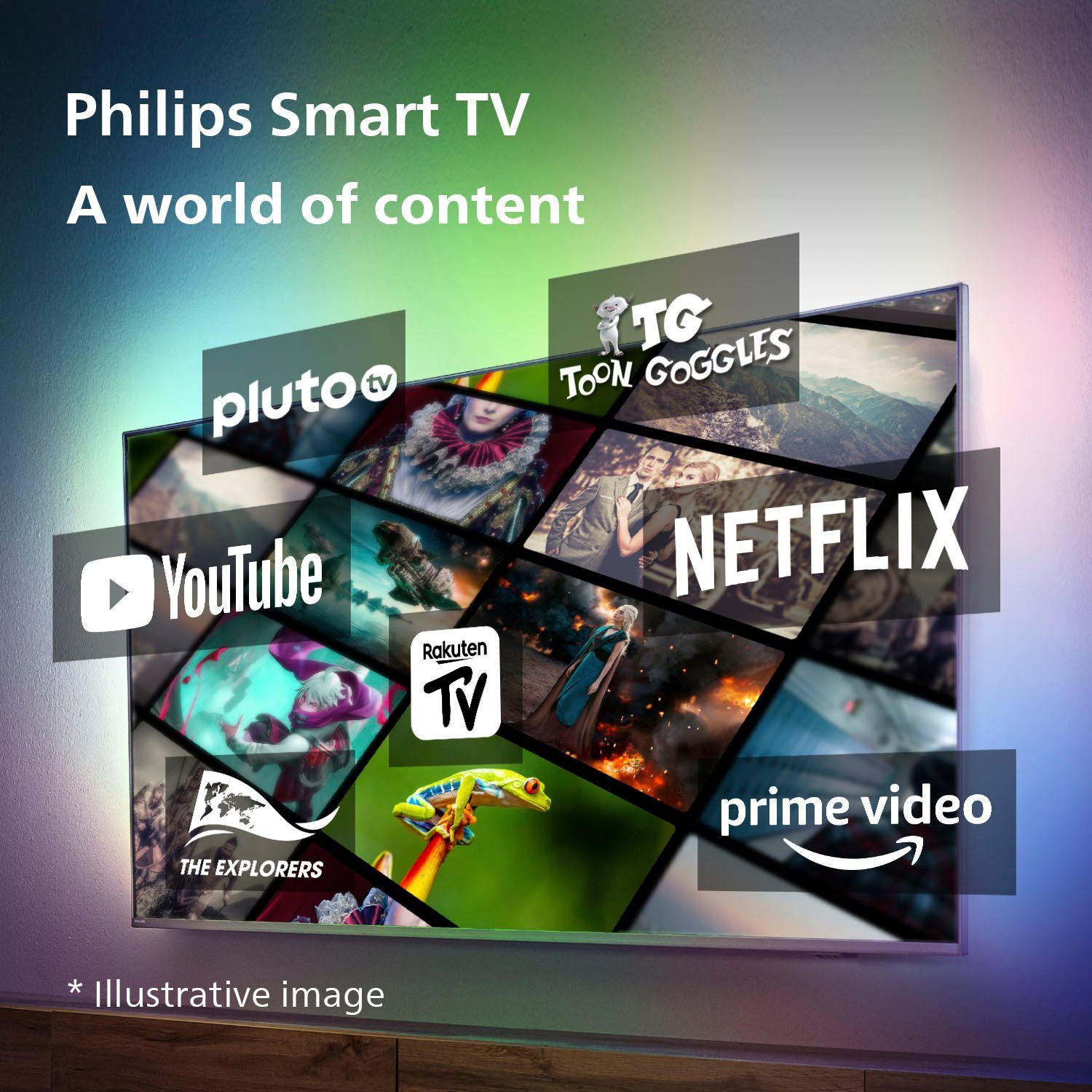 Philips 65PUS7608/12 LED-Fernseher (164 cm/65 Zoll, 4K Ultra HD, Smart-TV)