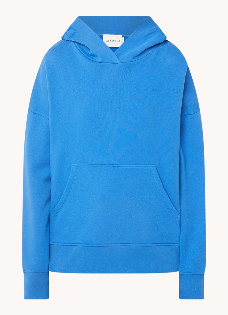 Geschlossener Hoodie aus Bio-Baumwolle mit Logostickerei
