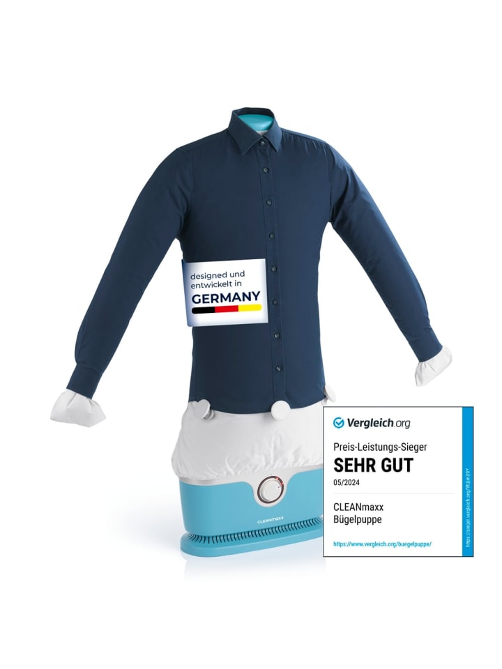 CLEANmaxx CLEANmaxx Bügler mit Timerfunktion für Hemden & Blusen - Blau günstig kaufen onesize
