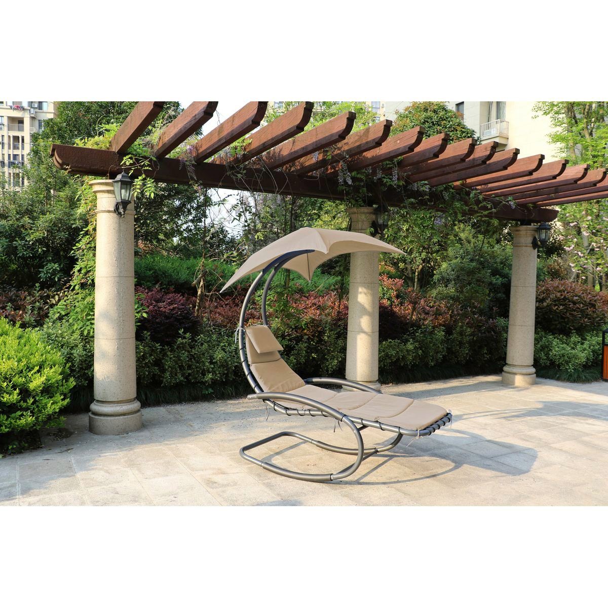 Garden Pleasure Gartenliege KEROS, mit Sonnendach