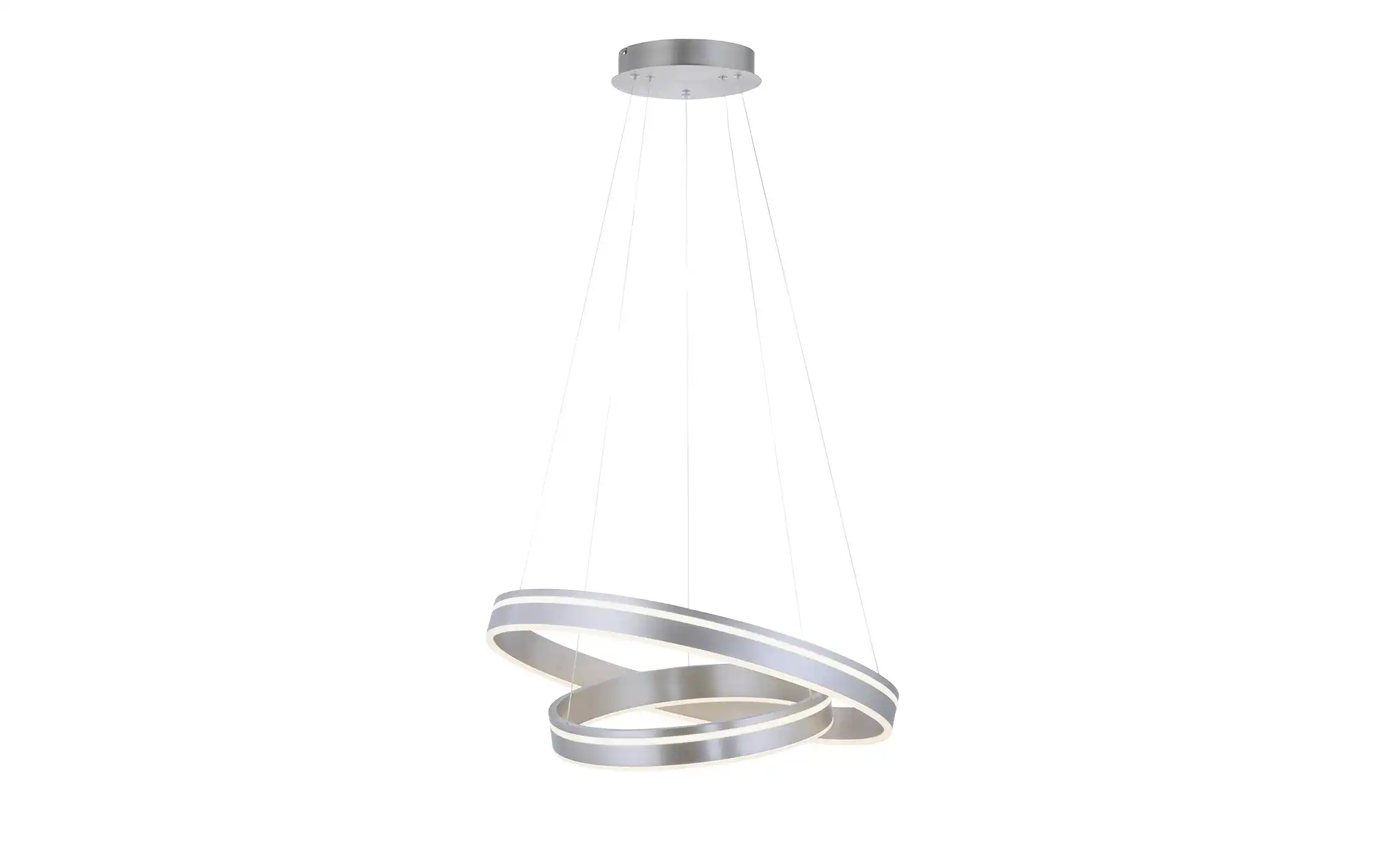 Q-Smart Home Lights Pendelleuchte, 2-flammig, Nickel-matt
