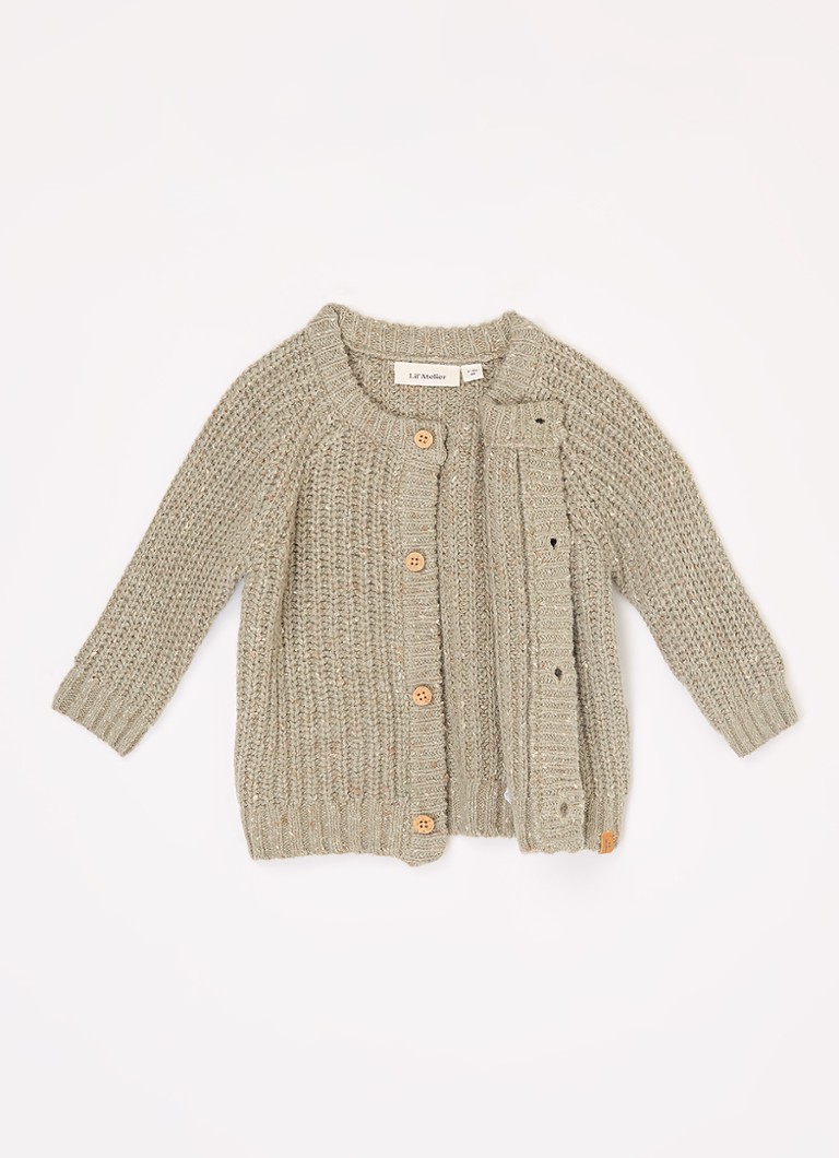 Cardigan gros din amestec de lână de la Lil' Atelier NBM Olfert