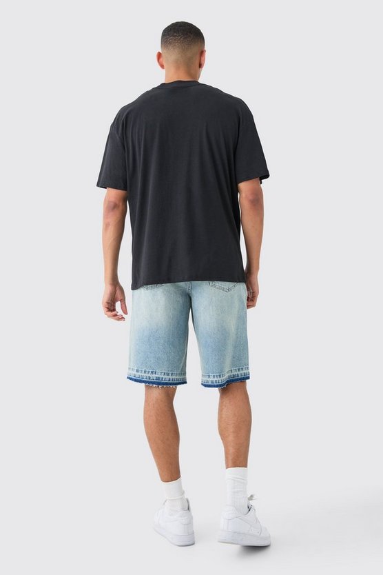 Oversize T-Shirt mit Earth-Print