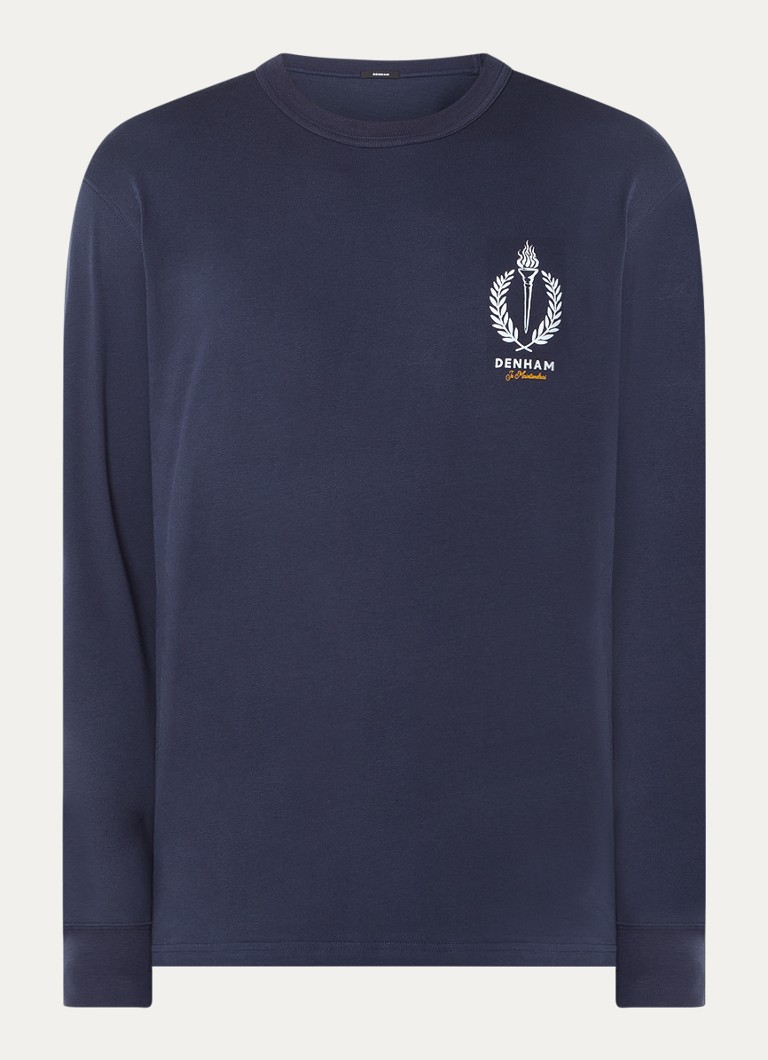 Denham Laurell long sleeve with logo and back print