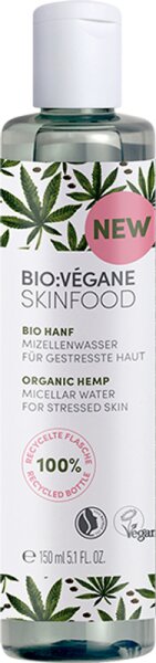 Bio:Végane Skinfood Bio Hanf Mizellenwasser Gesichtswasser