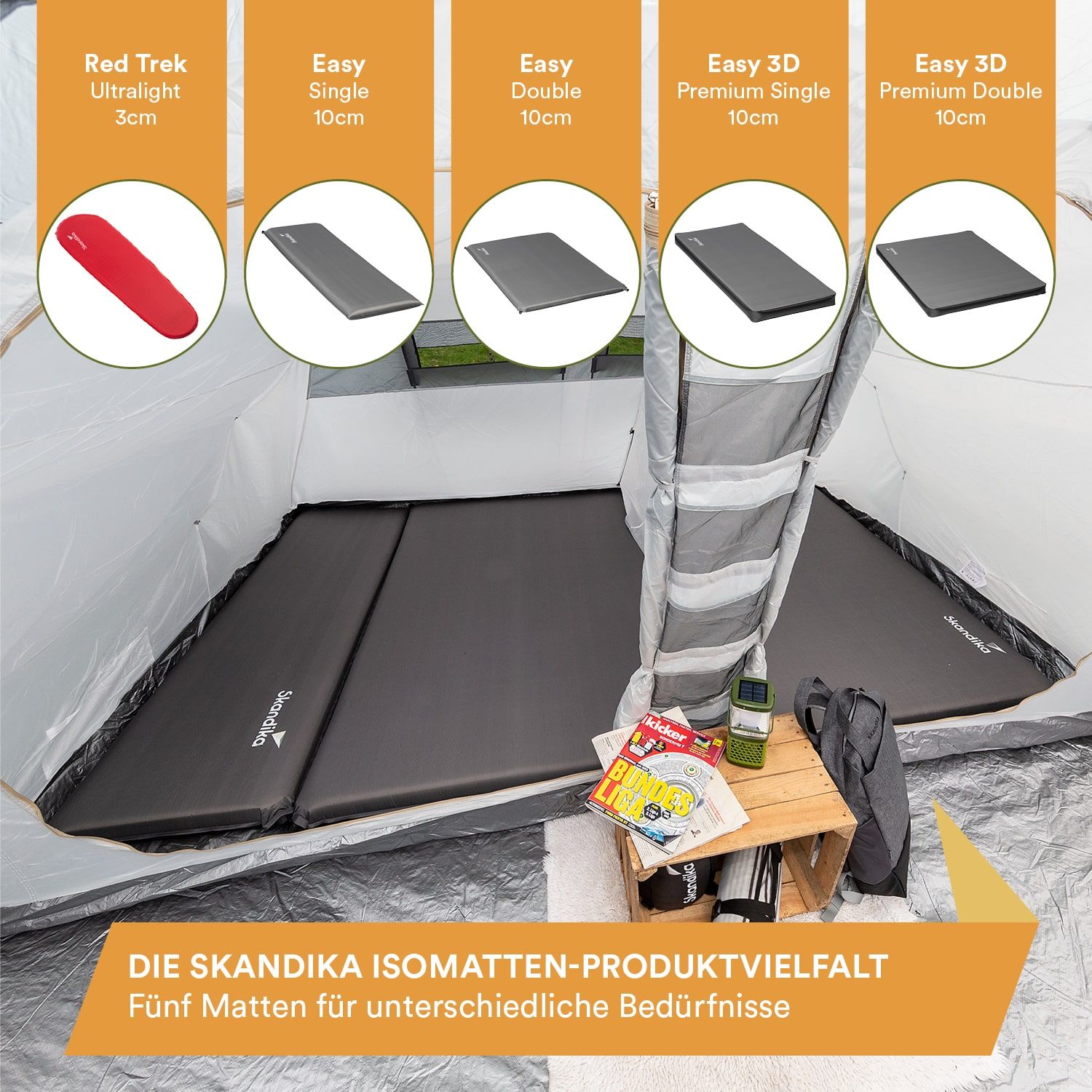Skandika Easy Double selbstaufblasend Schlafmatte