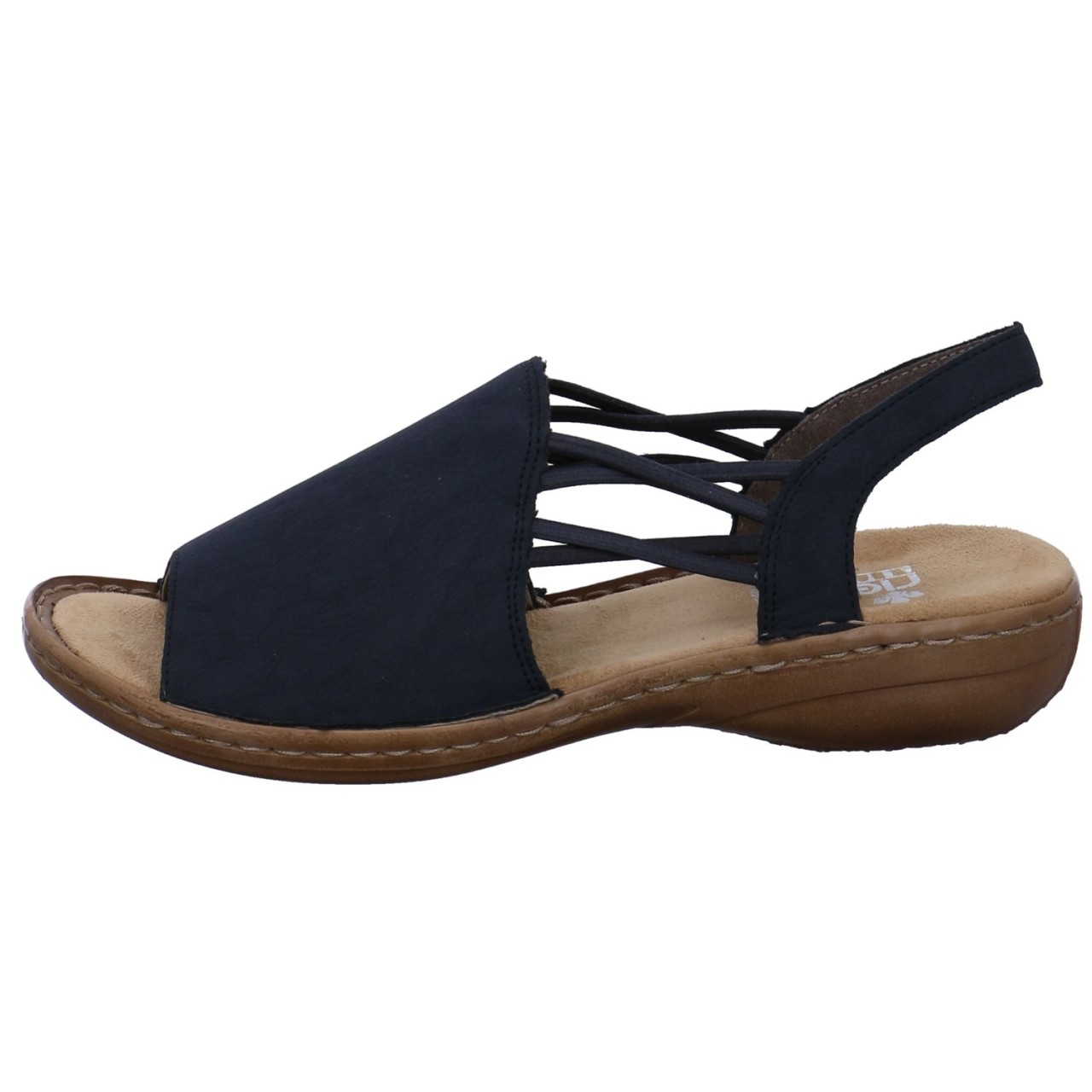 RIEKER Komfort Sandalen blau Regina 608