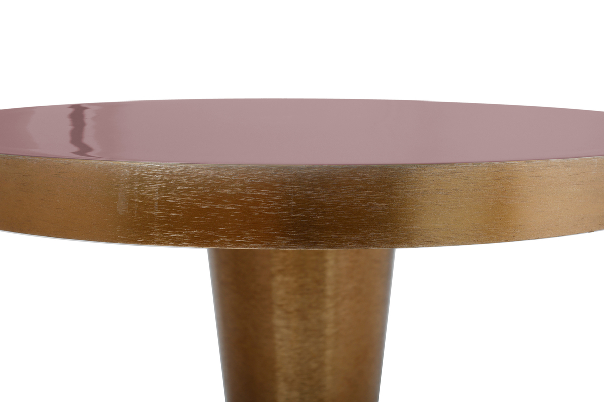 Kayoom Beistelltisch Art Deco 225 Altrosa / Pflaume