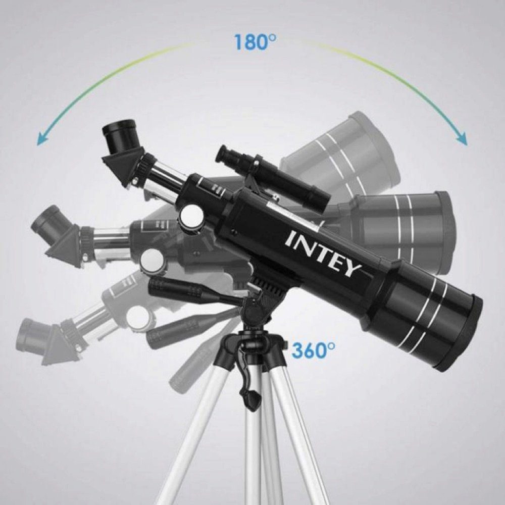 INTEY Teleskop F40070M, 70/400mm Refraktor, inkl. Tasche und Stativ, schwenkbar