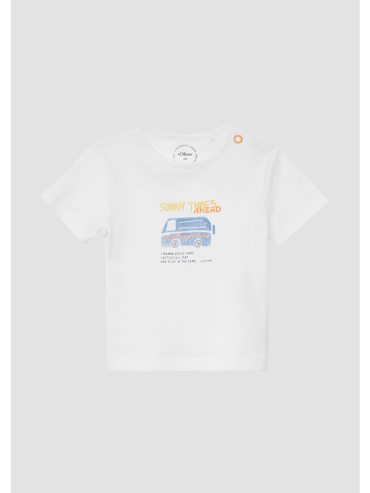 s.Oliver T-Shirt kurzarm in Weiß günstig kaufen