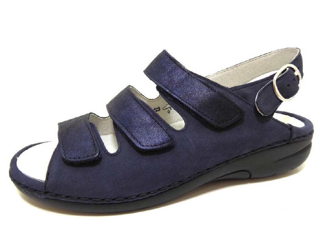 WALDLÄUFER Komfort Sandalen blau