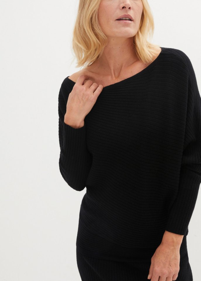 Pullover mit Carmen-Ausschnitt