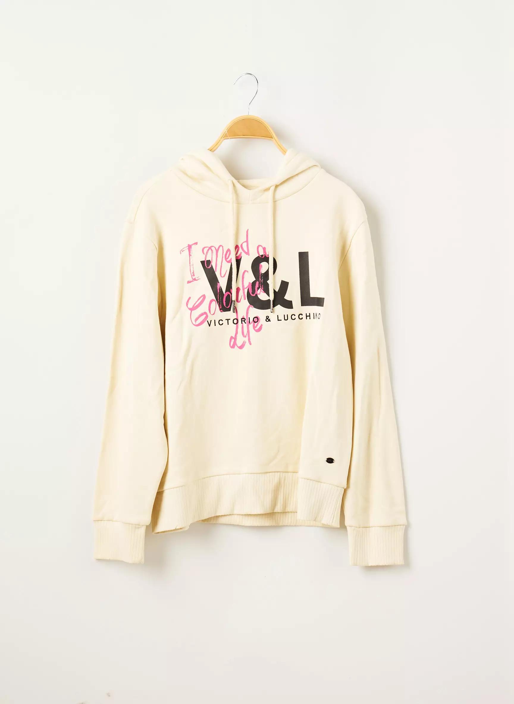 Victorio   Lucchino Sweat Capuche Femme couleur beige