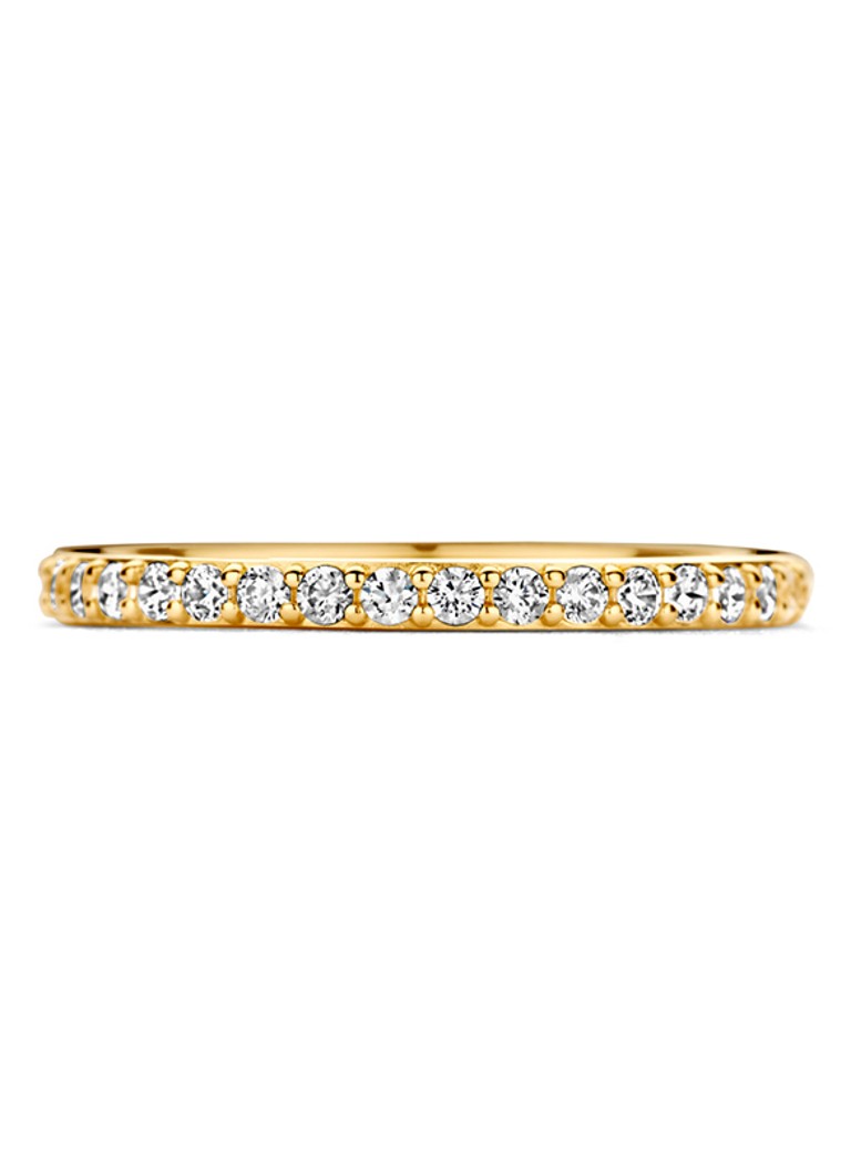 Blush  Ring van 14 karaat geelgoud met zirkonia 1244YZI