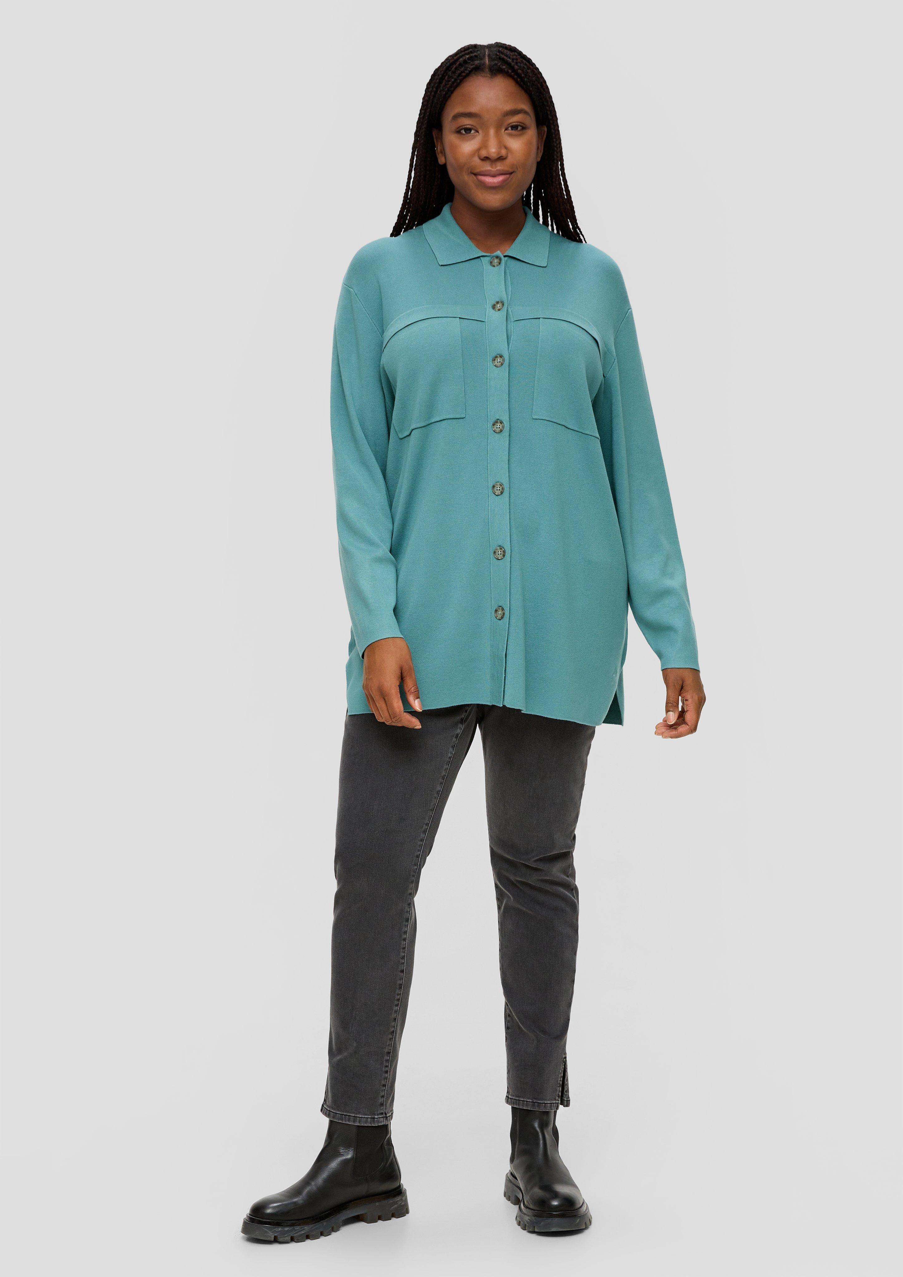 Overshirt mit aufgesetzten Taschen  2138183-6557