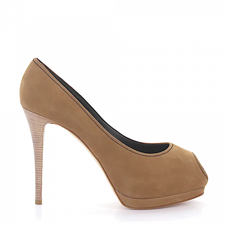 Giuseppe Zanotti - High Heel Peeptoes - beige