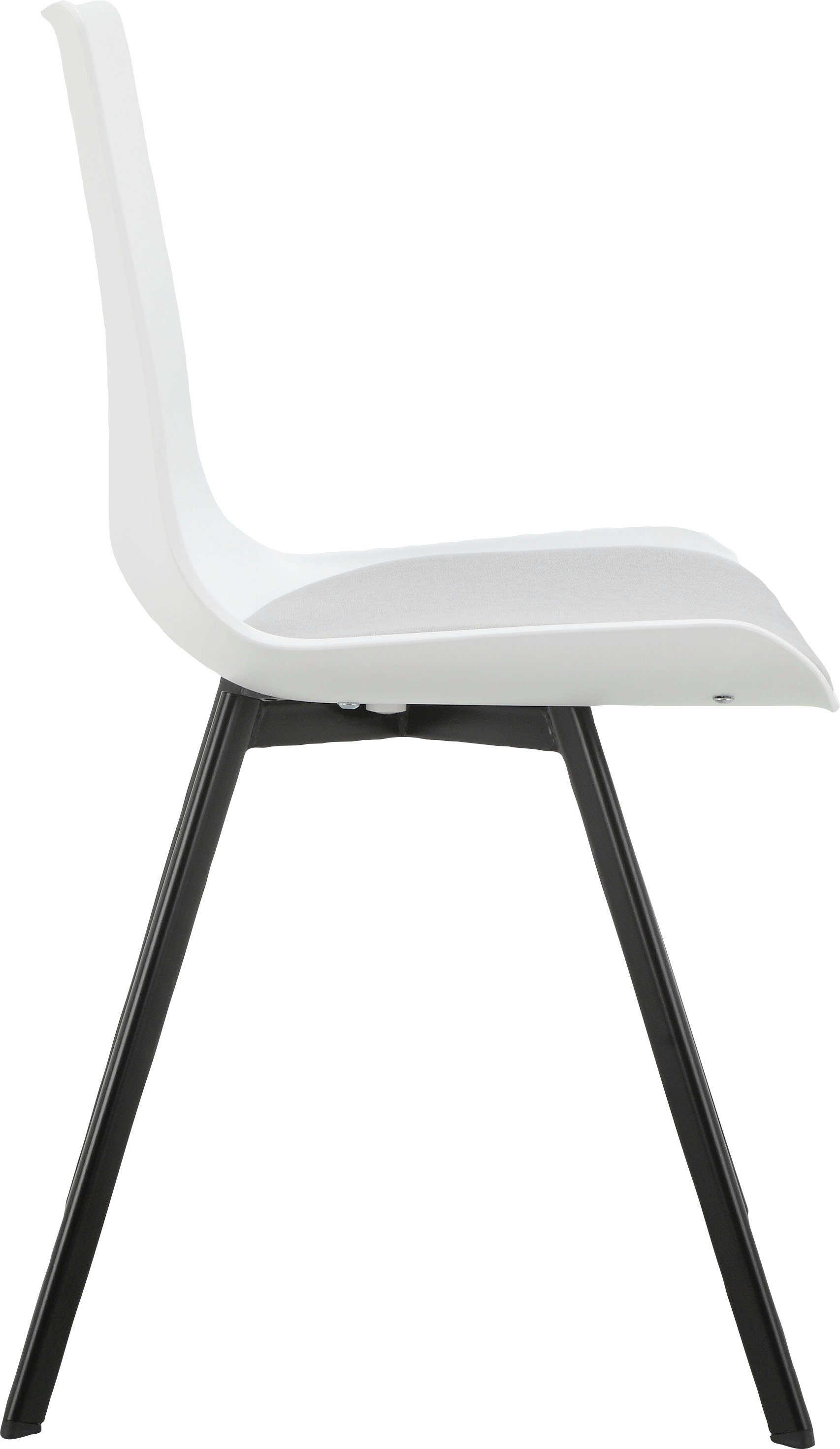 INOSIGN Esszimmerstuhl Ayden (2 St), festmontierte Sitzkissen, Gestell aus Metall, Sitzhöhe 48 cm