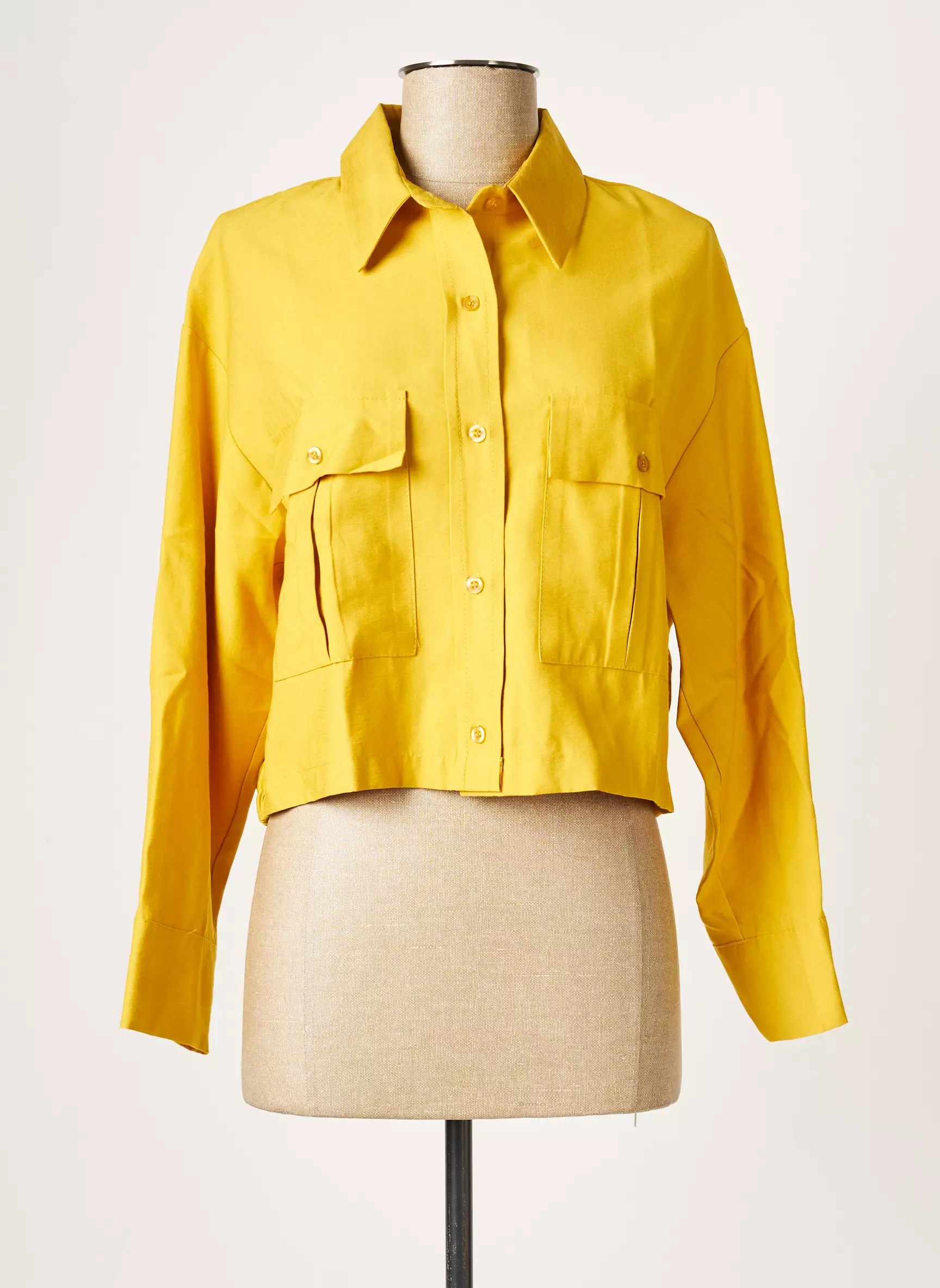 B Yu Vestecasual Femme couleur jaune