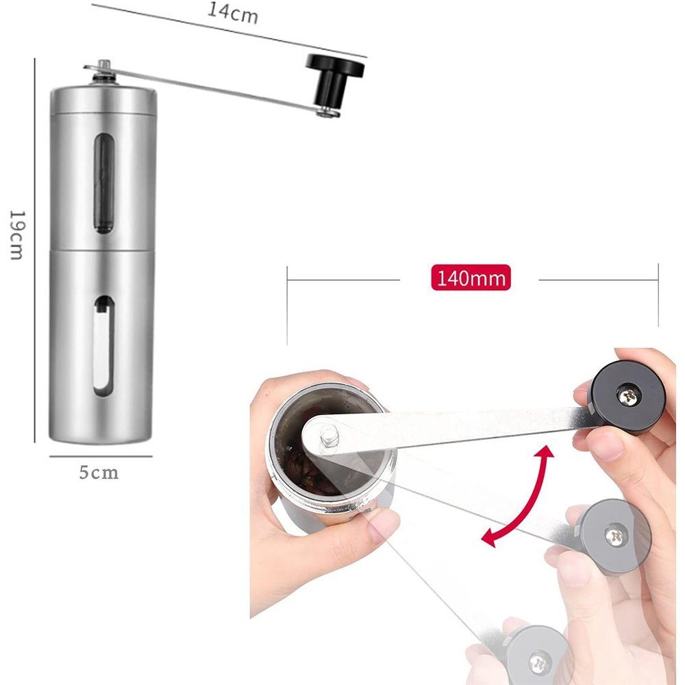 Zimtky Kaffeemühle Kaffeemühle Manuell Espressomühle Zubehör Zuhause Kaffeemühle