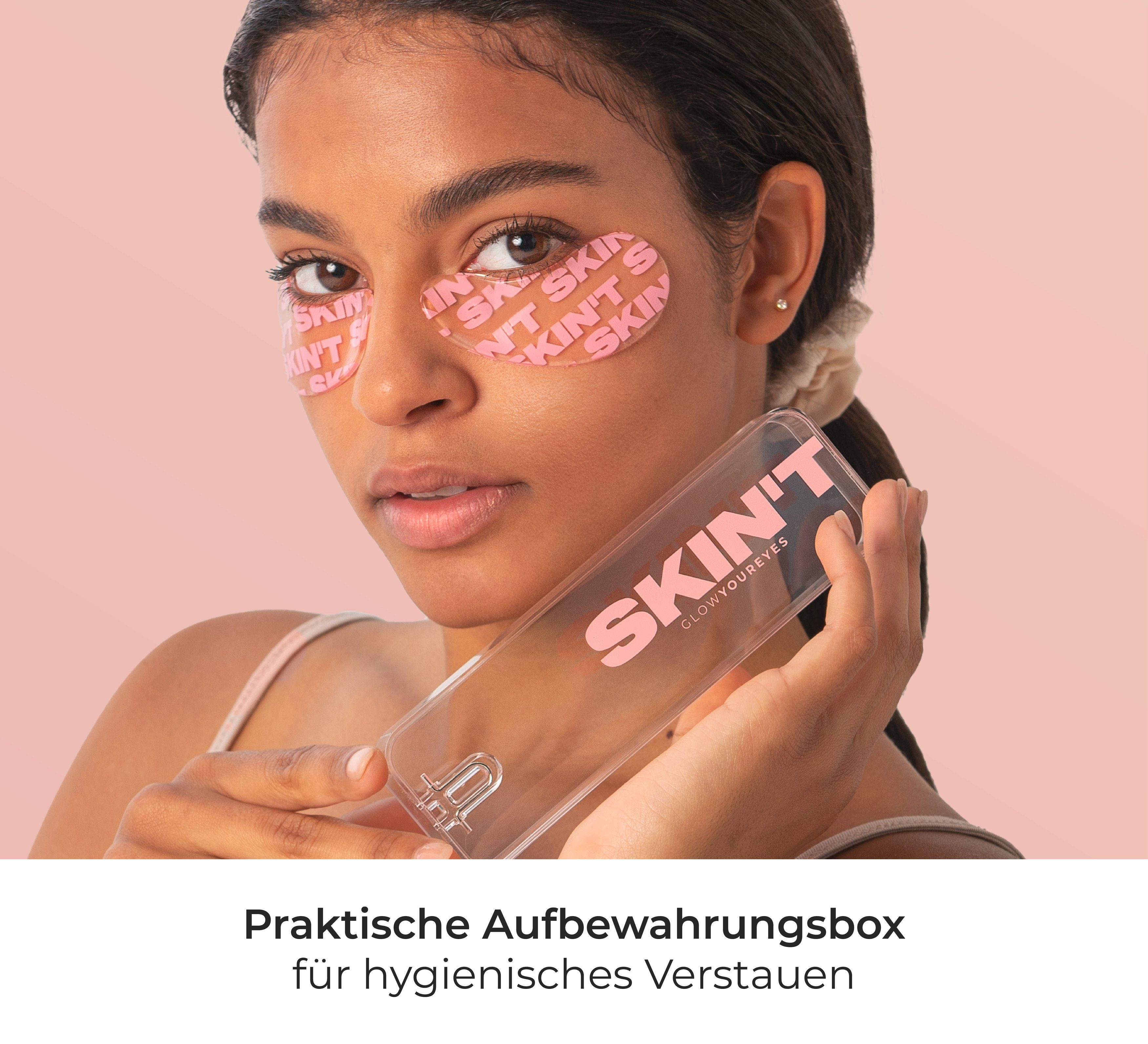 SKINT Augenpads SKINT EYE PADS wiederverwendbare Augenpads, hypoallergenes Silikon Gel, wiederverwendbar abwaschbar Anti-Falten hypoallergen kühlend pflegend