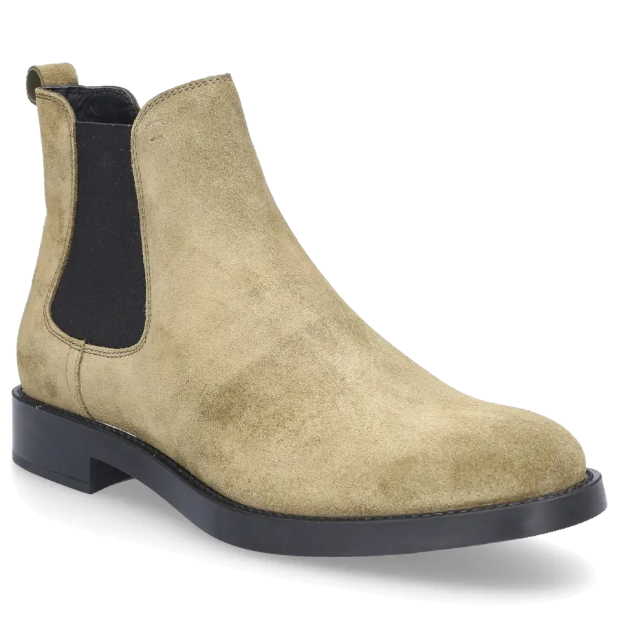 Tod's - Chelsea Boots W60C Veloursleder - grün