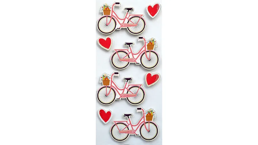 RÖSSLER Sticker Fahrrad mit Herz
