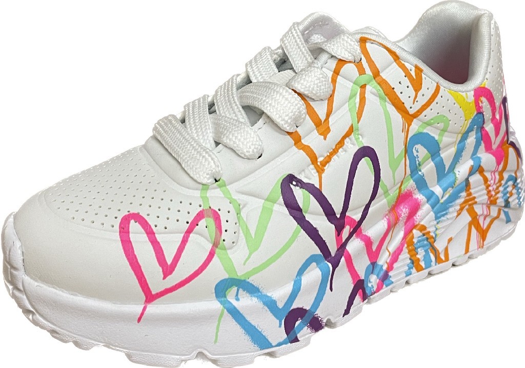 SKECHERS Mädchen Halbschuhe weiss