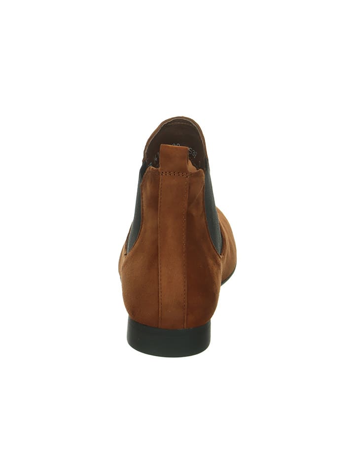 Think! Leder-Chelsea-Boots in Hellbraun günstig kaufen