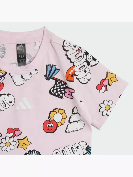 adidas Seasonal Essentials Fun Allover Print Kids Set