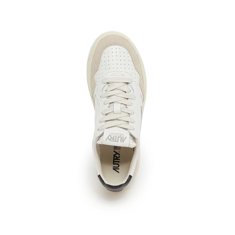 Autry Wmns Medalist Low LS21 leat/suede wht/blk